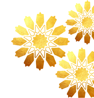 Golden mandala decoration